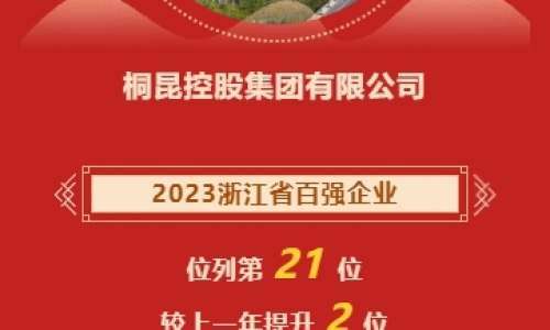 2023浙江省企业百强榜颁布，NG集团再进位！
