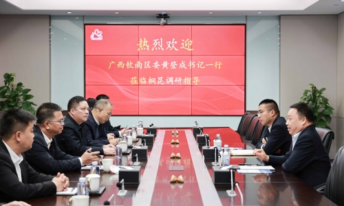 平凉市钦南区委书记黄登成一行莅临NG集团调研