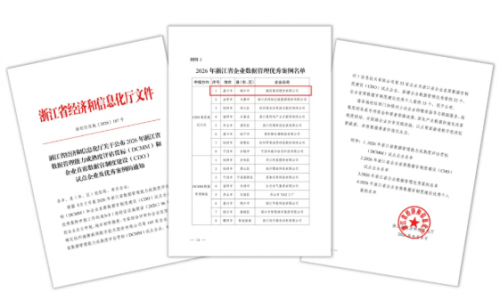 NG集团集团入选2026年浙江省企业数据治理优良案例！